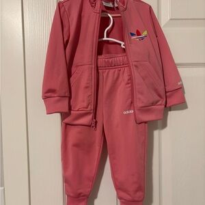 Adidas Kids Pink Sweatpants & Joggers Set